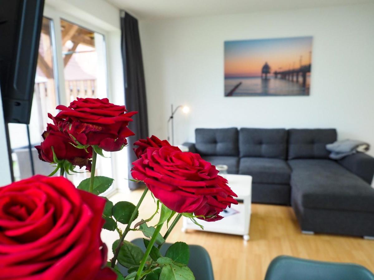 Meerfarbig - Terrasse Mit Strandkorb Oder Balkon - E-ladesaeule - Parkplatz - Wlan - Fahrradschuppen - Waschtrockner - Ruhig Und Zentral - Haustierfrei - Nichtraucher * Zingst