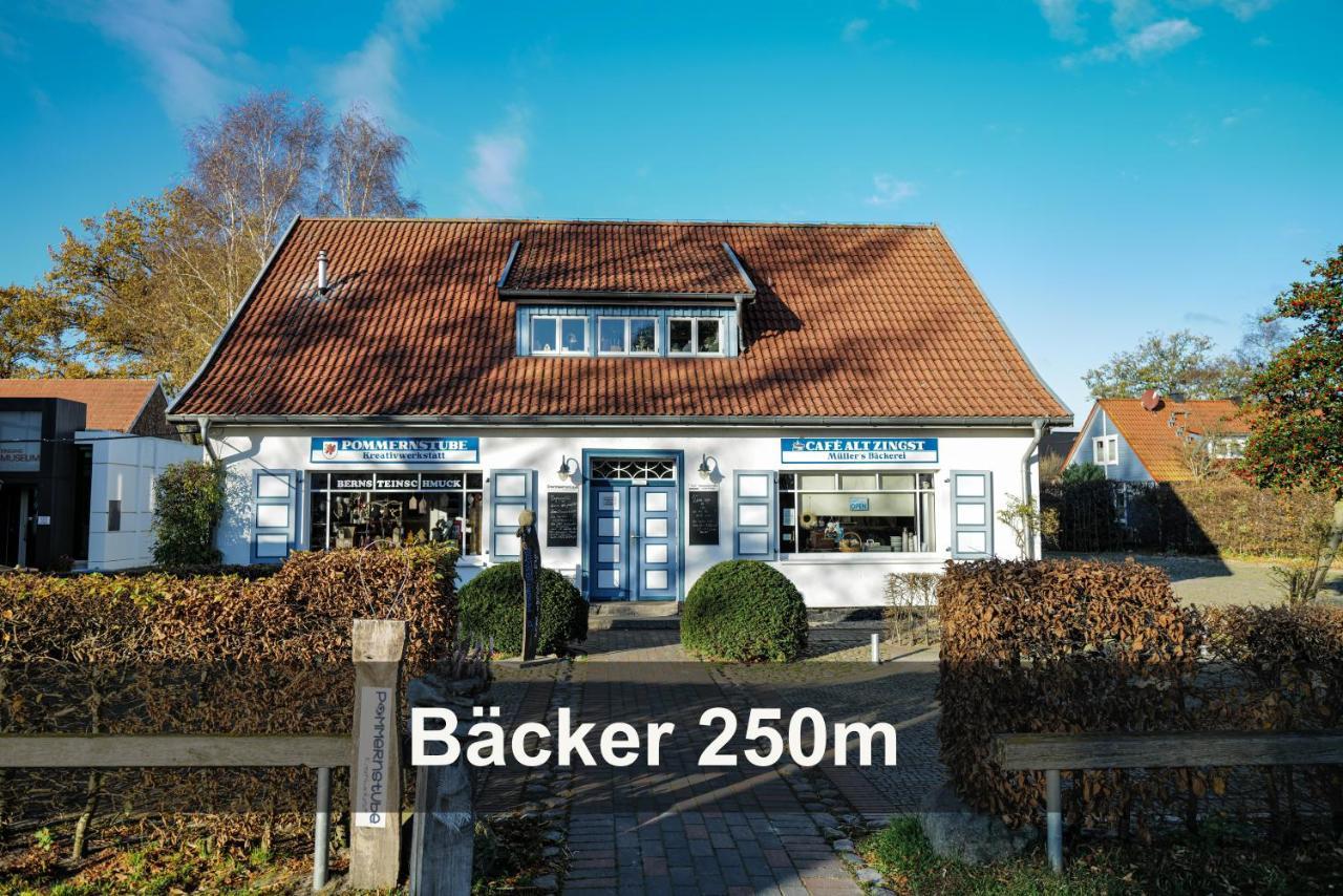 Meerfarbig - Terrasse Mit Strandkorb Oder Balkon - E-ladesaeule - Parkplatz - Wlan - Fahrradschuppen - Waschtrockner - Ruhig Und Zentral - Haustierfrei - Nichtraucher Lejlighed Zingst