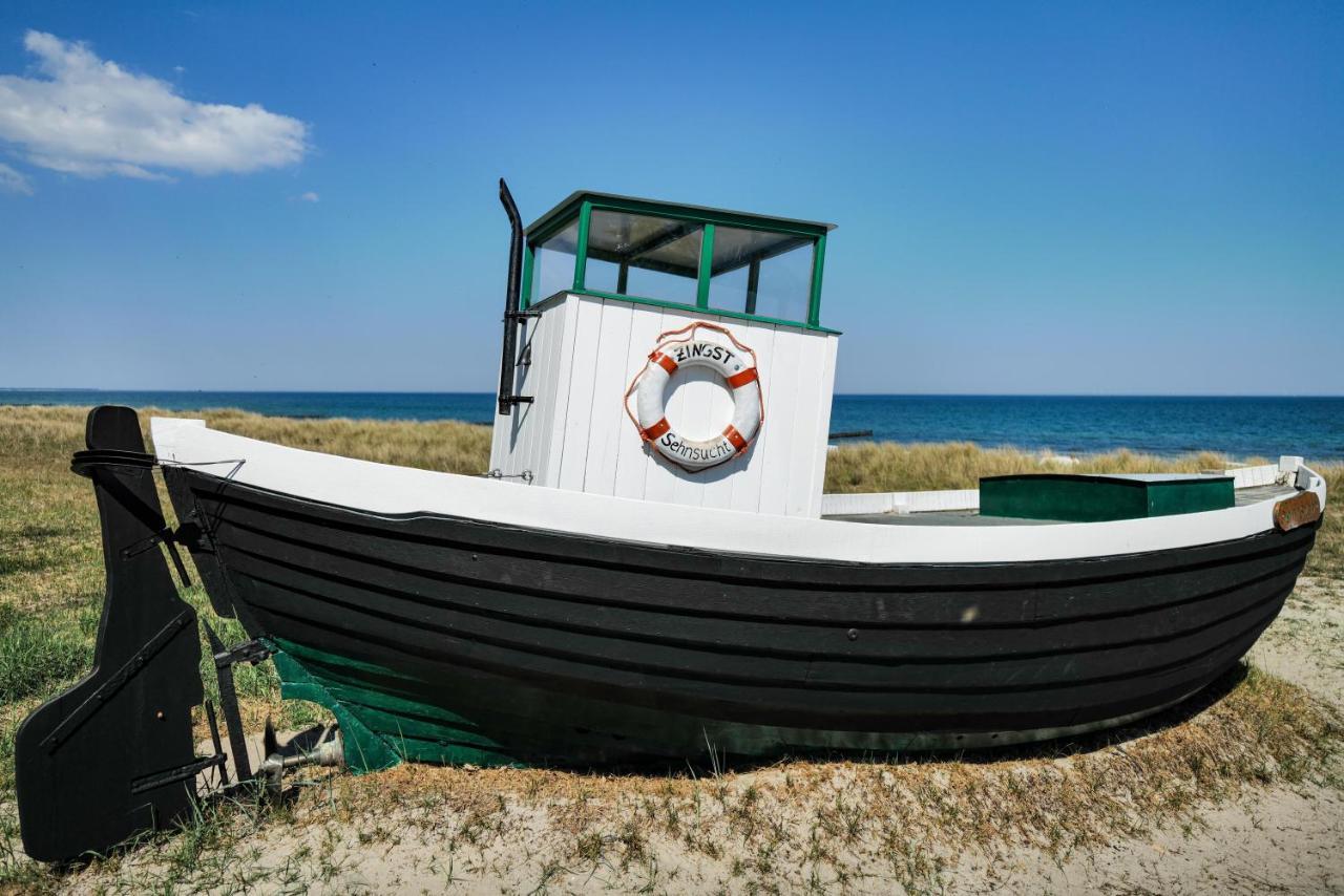 Lejlighed Meerfarbig - Terrasse Mit Strandkorb Oder Balkon - E-ladesaeule - Parkplatz - Wlan - Fahrradschuppen - Waschtrockner - Ruhig Und Zentral - Haustierfrei - Nichtraucher Zingst